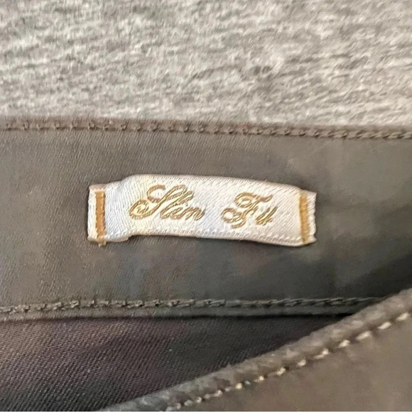 Zara Premium Denim Collection Women’s Slim Fit Waxed Jeans Size 12 Gray - Picture 4 of 8